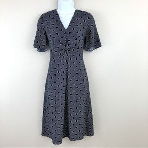 Ann Taylor Factory Twist Detail Midi Dress